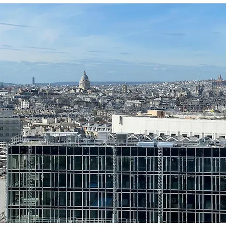 Chic 2 Rooms Paris13 With View-3